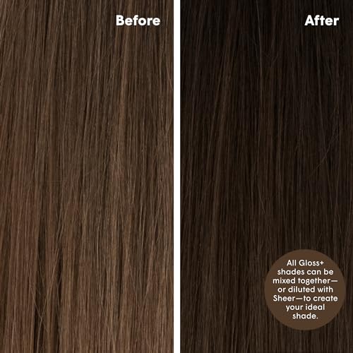 dpHUE Gloss+, Cool Medium Brown - Boosts Fading & Faded Hair Color - 8-12 Applications per Bottle - Lasts Up to 8 Washes
