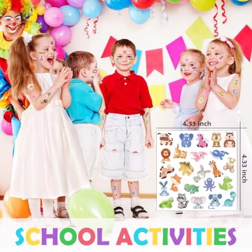 Aresvns Waterproof Temporary Tattoo Stickers Set - 12 Sheets, 300+ Designs for Adults & Kids