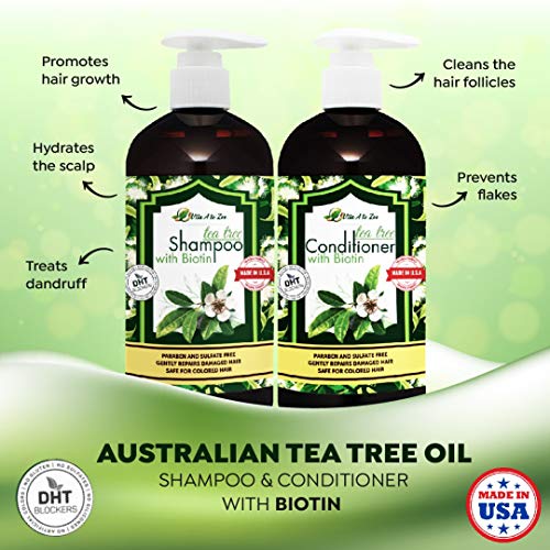 Vita A to Zee Tea Tree Oil & Biotin Shampoo and Conditioner Set
