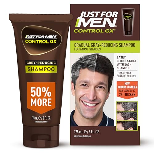 Just for Men Control GX Gray Reducing Shampoo with Keratin - 6 Fl Oz