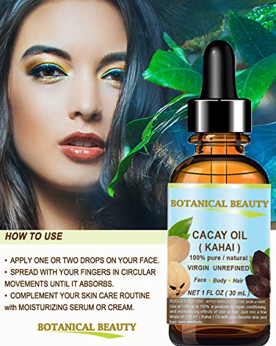 Botanical Beauty Cacay Oil 0.5 Fl Oz - Pure Anti-Aging Face & Skin Oil