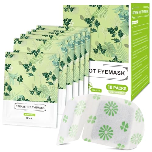 Mnswand Self-Heating Steam Eye Masks - Mugwort Scented, 30 Pack Disposable