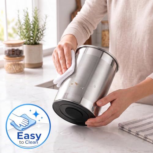 Extra Large 360° Rotating Stainless Steel Utensil Holder