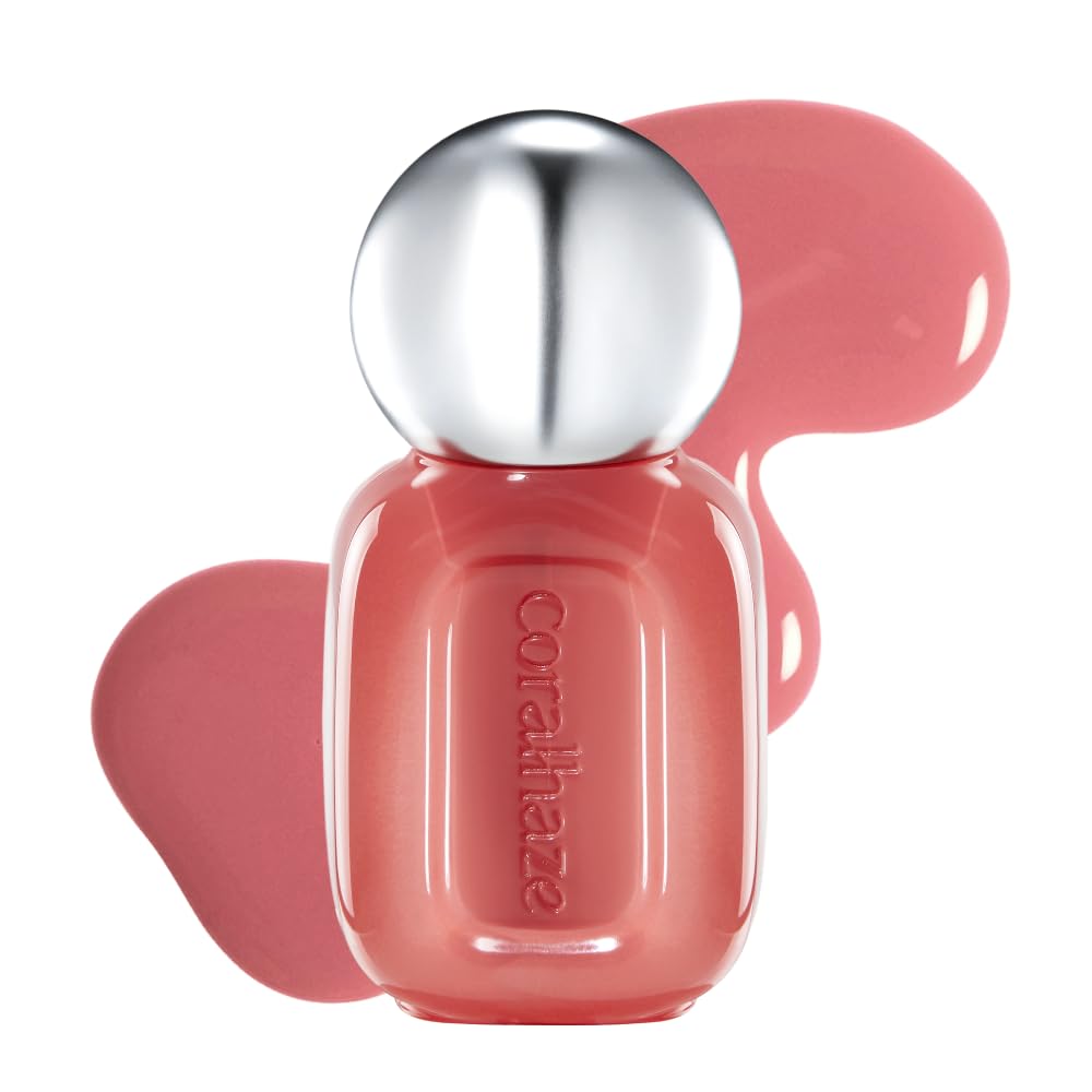 CORALHAZE Fruity Jam Gloss (502 Figgy Day) Watery Glass Lip Tint, High Shine, Non-Sticky, Jelly Glaze, Buildable Long-Lasting Lip Stain, Hydrating Lightweight, Vivid Glassy Korean Makeup