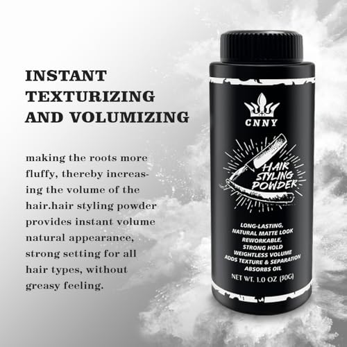 Matte Hair Styling Powder for Men - Strong Hold & Volume