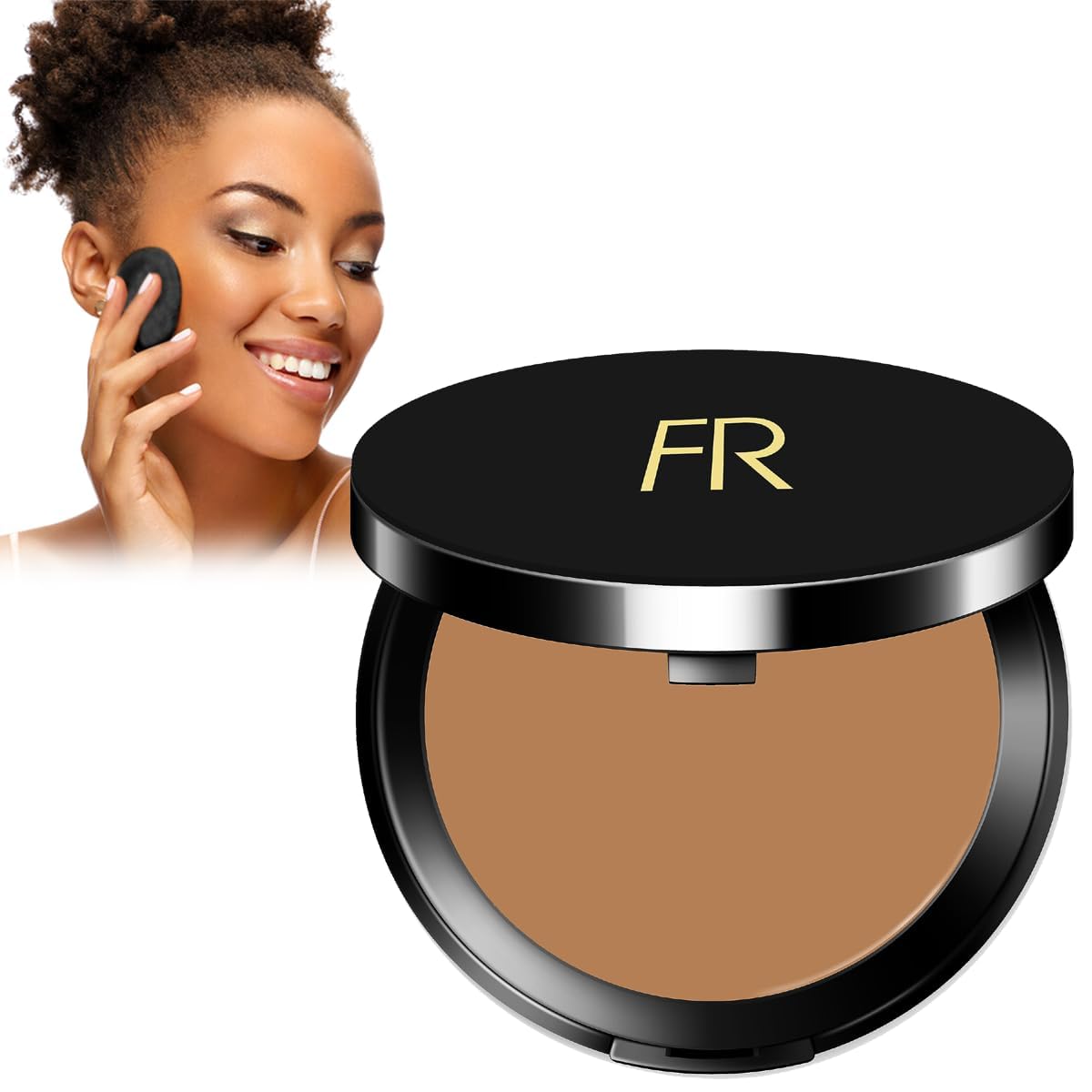 Cream To Powder Foundation - Full Coverage for Deeper Skin Tones | Long Lasting Matte Finish, 0.30 oz