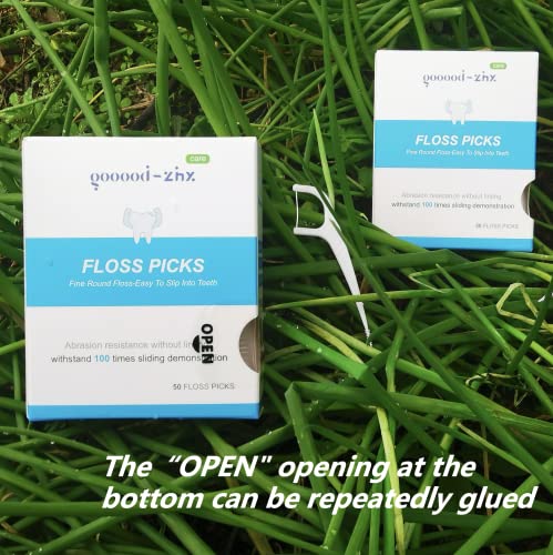 150 Count Gooood-Zhx Dental Floss Picks with Brush for Adults