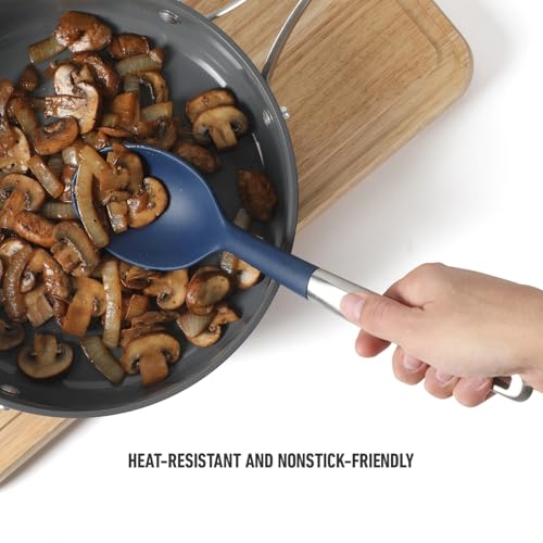 Calphalon Silicone-Tipped Cooking Spoon - High-Heat Resistant Stainless Steel