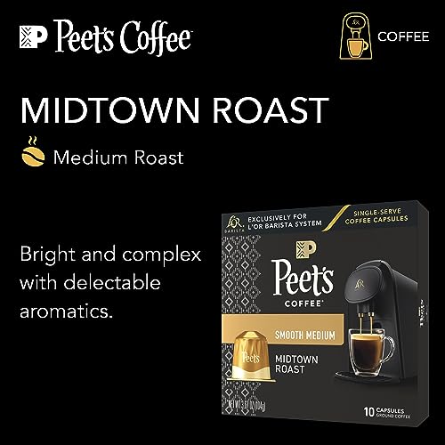 L'OR Barista Midtown Coffee Pods - 10 Count Aluminum Capsules