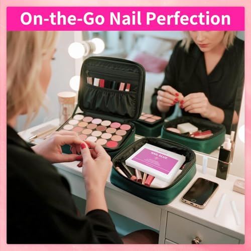 18Pcs Nail Glue for Press On Nails - Fast Drying, Strong Adhesive