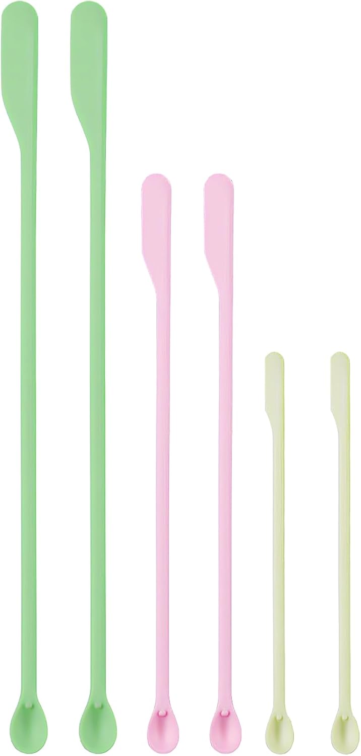 Silicone Spatula Set - 6-Piece Mini Scraper for Jars, Bottles & Beauty | Versatile Kitchen Tools