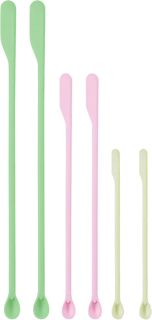 Silicone Spatula Set - 6-Piece Mini Scraper for Jars, Bottles & Beauty | Versatile Kitchen Tools
