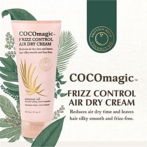 Cocomagic Frizz Control Air Dry Cream | 6 oz Anti-Frizz Styling Cream