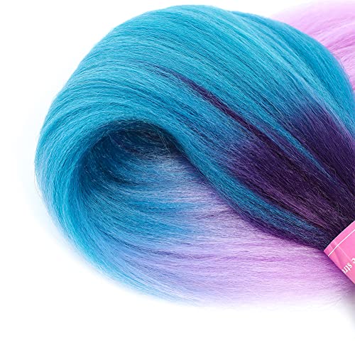 Purple Braiding Hair Extensions 26 Inch Pre-Stretched for Women - AFNOTE