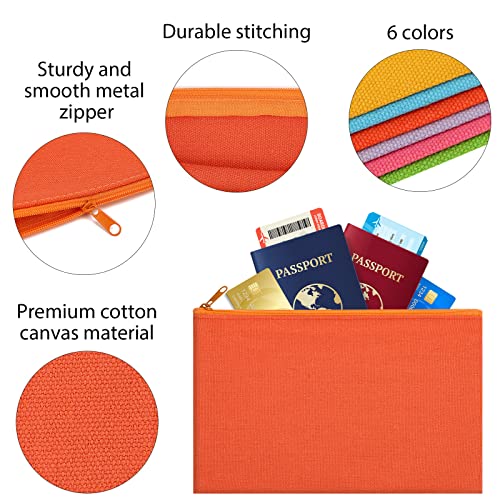 Multicolored Cotton Canvas Makeup Bag - 12 Piece Travel Set