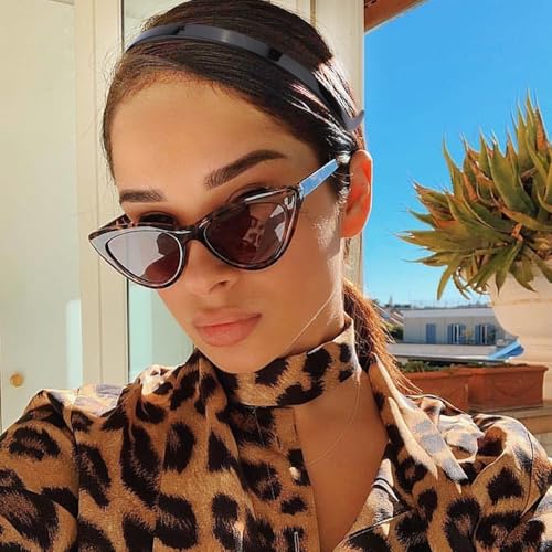 TOBATOBA Square Headbands for Glasses - Comfortable Non-Slip Resin Hairbands