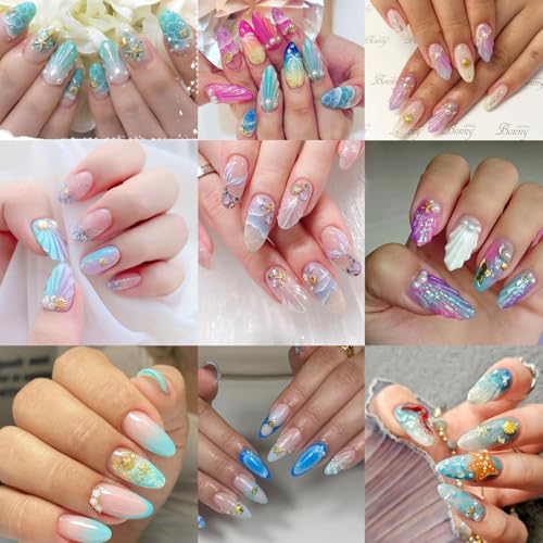100 Pcs Starfish Nail Charms - Ocean Style Nail Art Gems