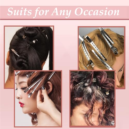 40 PCS Metal Duck Bill Hair Clips for Thick & Thin Hair