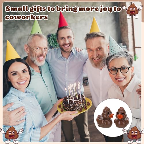 50 Mini Poop Duck Figurines - Funny Gag Gifts & Party Favors