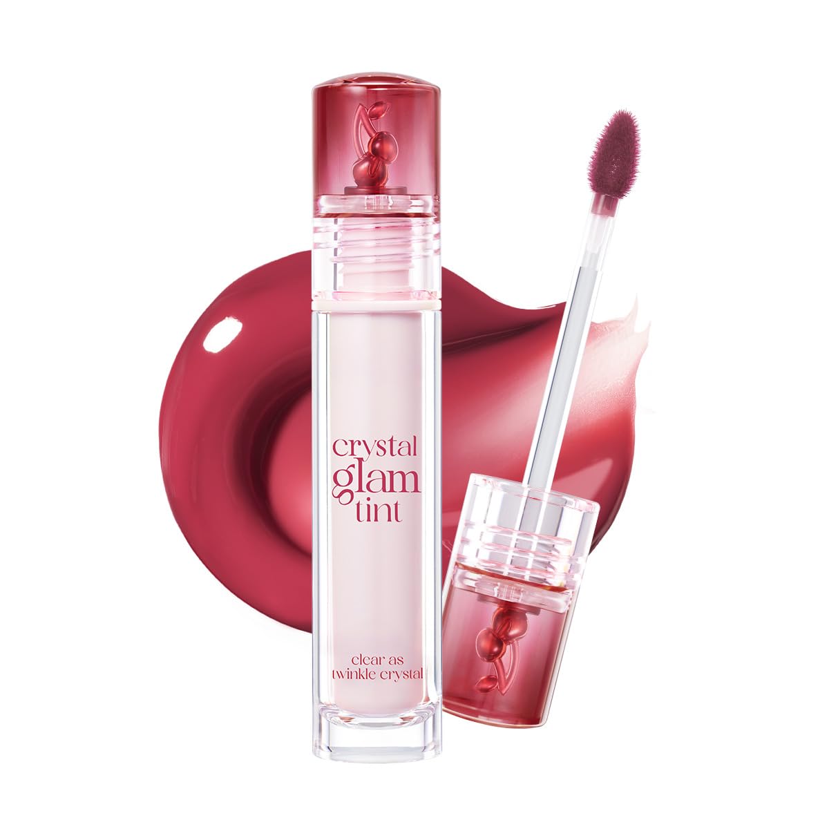 CLIO Crystal Glam Tint - Glossy Lip Tint with Long-Lasting Color | Lightweight Non-Sticky Stain in Daily Mauve