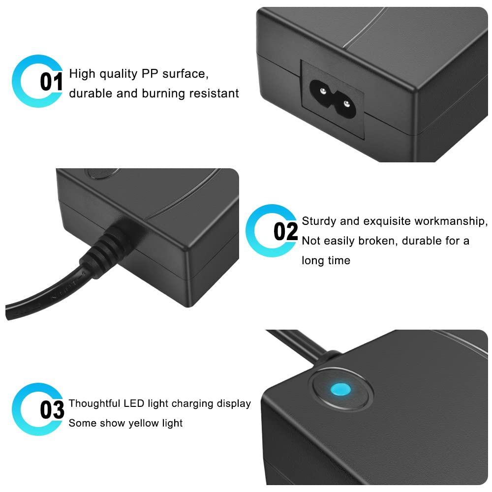 Power Recliner Power Supply, Sopito 2-Pin AC/DC Adapter 100-240V 50/60hz, Quality 29V 2A Switching Transformer, Replacement Part for Recliner Couch/Electric Sofa/Lift Chair/Standing Desk