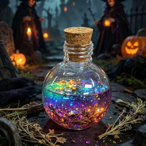Mini Plastic Potion Bottles with Corks - 100ml Set of 12