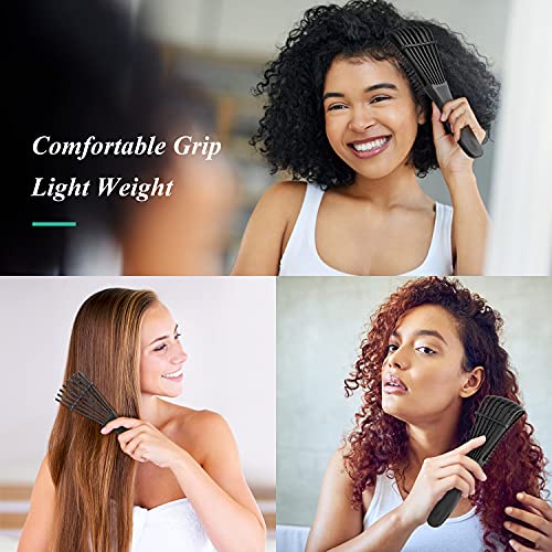 URTHEONE Detangling Brush for Black Natural Hair 3A-4C Curly Afro - Black