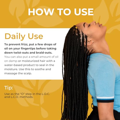 Jaycee Naturals Nourish Me Hair Oil with Argan & Rosemary, 4 oz