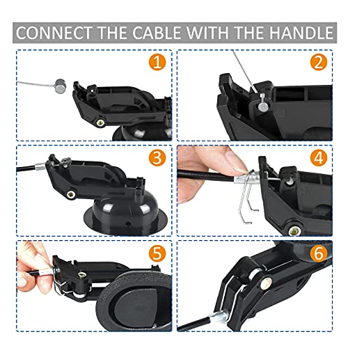Recliner Replacement Parts Kit - Handles & Cables for Sofa Repair