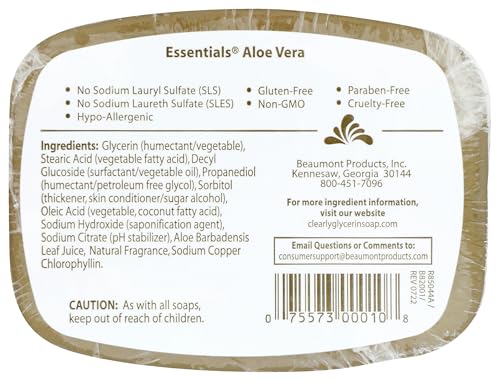 Clearly Natural Aloe Vera Glycerine Soap - 4 oz
