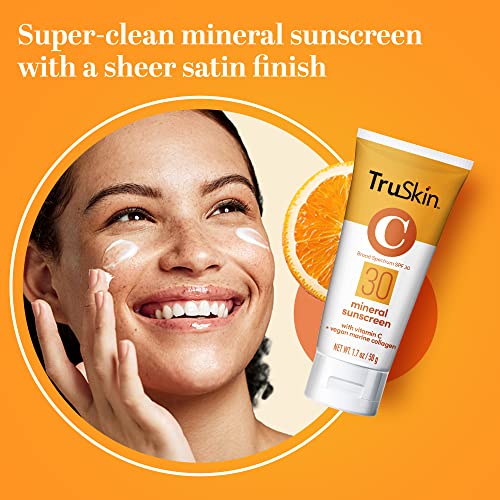 TruSkin SPF 30 Mineral Sunscreen Face SPF with Zinc Oxide 1.7 fl oz