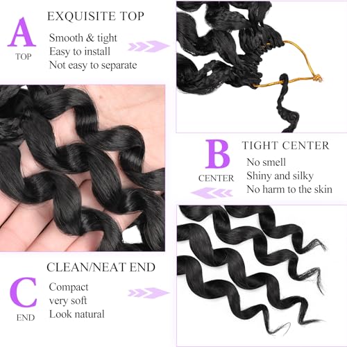 FEILIMEI GoGo Curl Crochet Hair Extensions - Pre-Looped Synthetic Boho Style