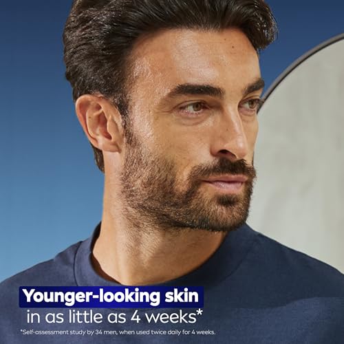 NIVEA MEN Age Defense Advanced Face Serum 1 Fl Oz - Dark Spot & Wrinkle Reduction with Thiamidol & Hyaluronic Acid
