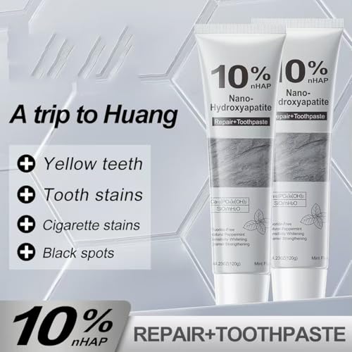 Fluoride-Free Nano Hydroxyapatite Toothpaste, Mint, 2-Pack