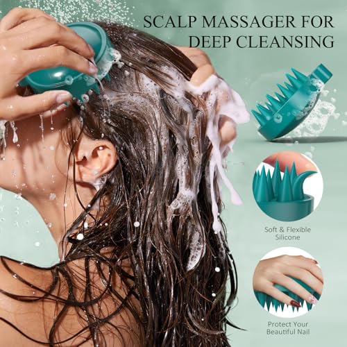 VOERUY Rosemary Scalp Scrub with Mint Oil - 2-in-1 Exfoliator & Treatment, 10.6oz