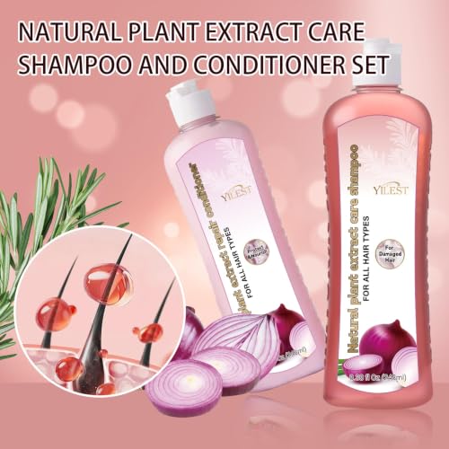 Natural Onion & Rosemary Hair Growth Shampoo & Conditioner Set for Thinning Hair