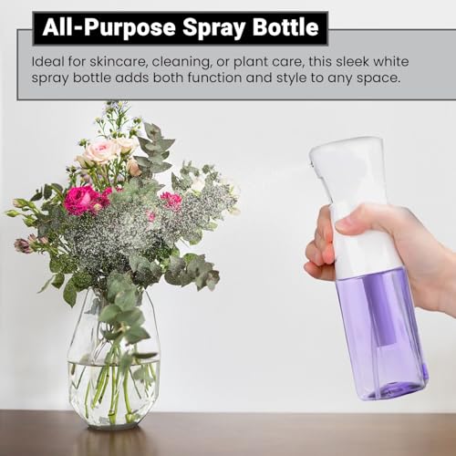 Practix Continuous Mist Spray Bottle - 5 oz Ultra Fine Hair Mister (4 Pack)