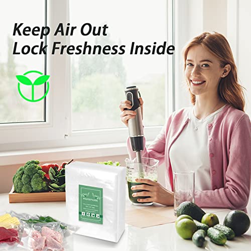 HUISPARK Vacuum Sealer Bags - 100Pcs 3.5" x 5.1" Heavy Duty Food Storage