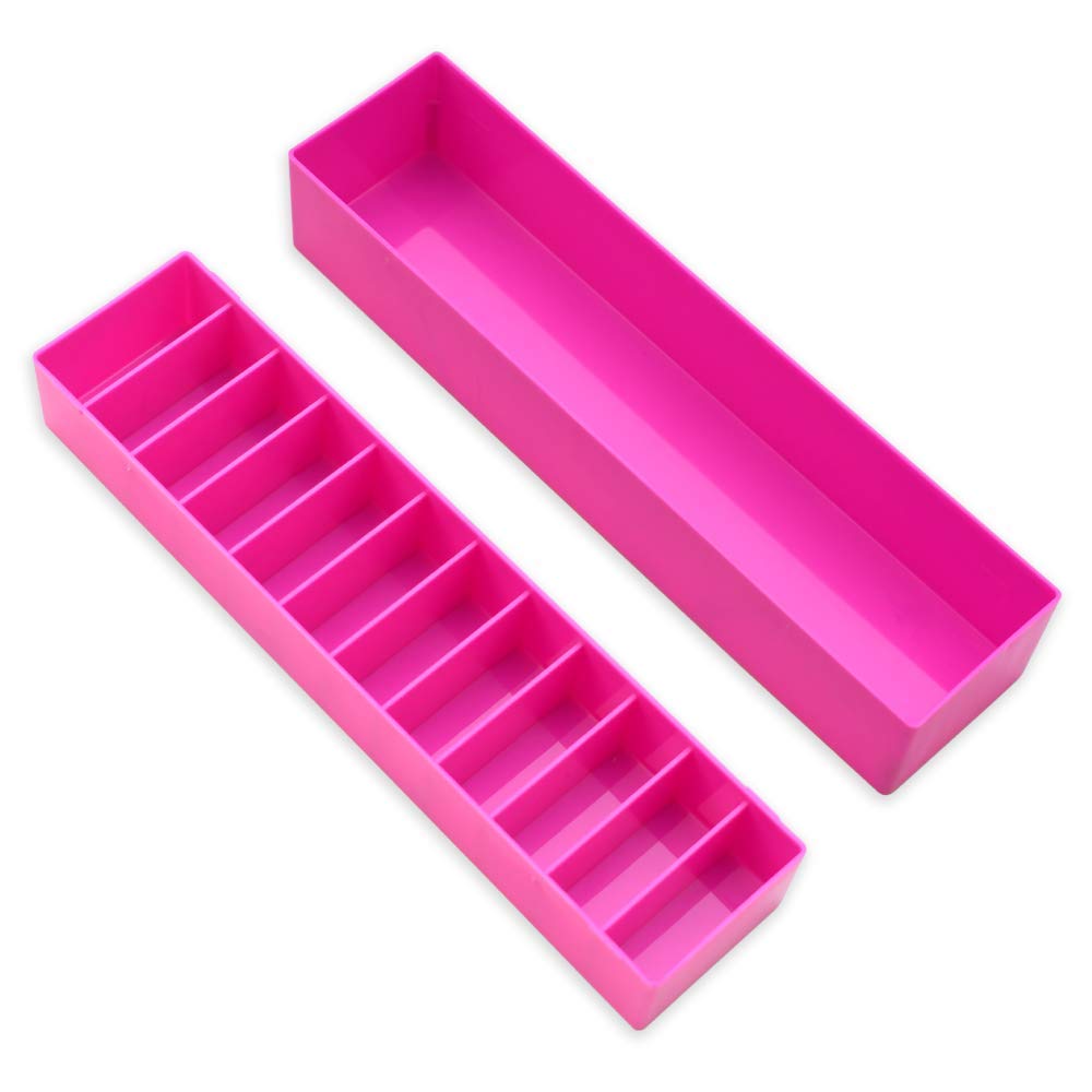 3 Pack Pink BarberMate® Blade Caddy with Detachable Lid