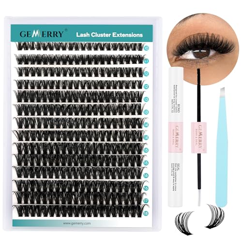 GEMERRY 60D DIY Lash Extension Kit 10-18mm - 280PCS for Beginners