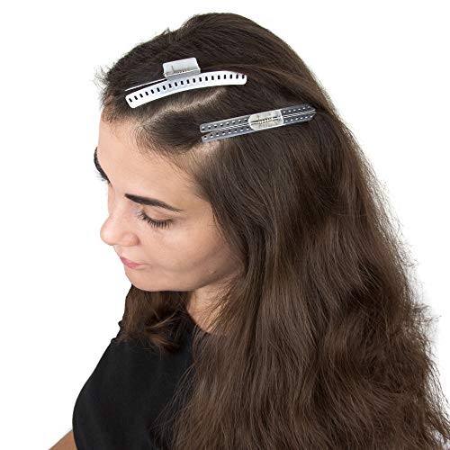 3.5" Hair Wave Clips - 10 Pack - Aluminum Fingerwave Clips