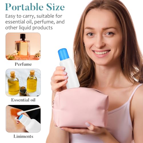Zerodeko 4-Pack Refillable Sponge Head Bottles for Liquid Dispensing