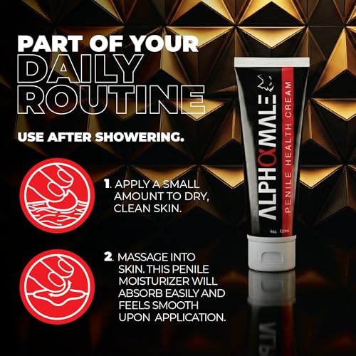 AlphaMale Fragrance-Free Penile Health Cream for Sensitive Skin - 4oz