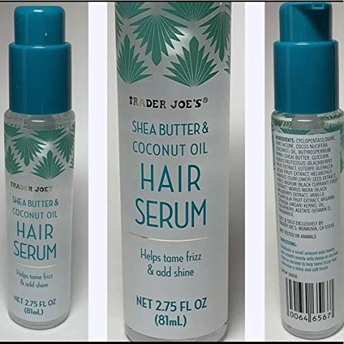 Trader Joe's Shea Butter Coconut Oil Hair Serum - Nourishing & Lightweight