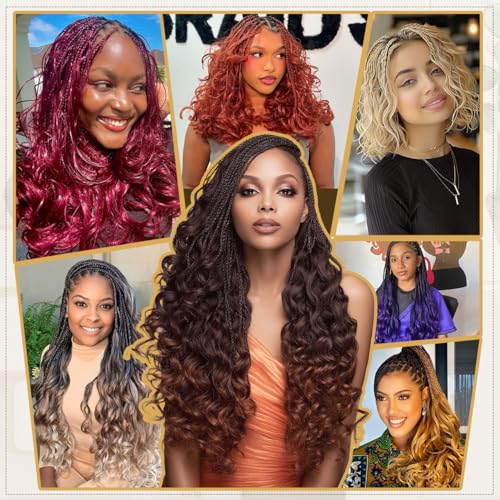 12 Inch French Curl Braiding Hair – 8 Packs Pre-Stretched Synthetic Extensions