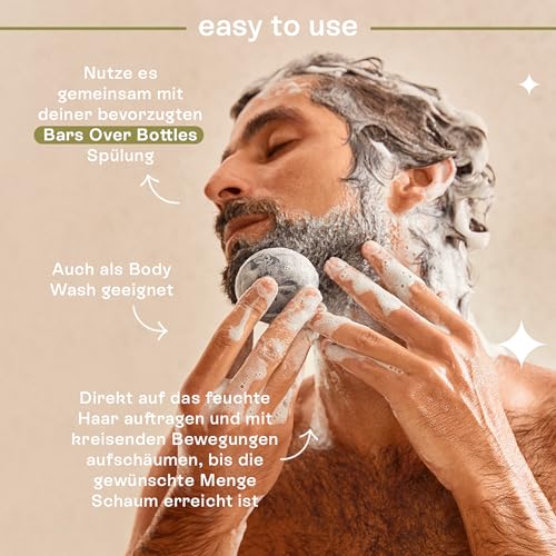 Detox Solid Shampoo Bar - Unscented Vegan Hair Cleanser