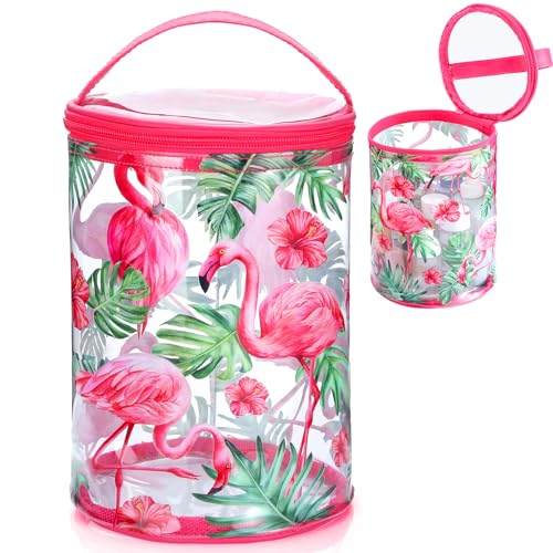 Sanwuta Flamingo Clear Toiletry Bag for Travel & Sunscreen Gift
