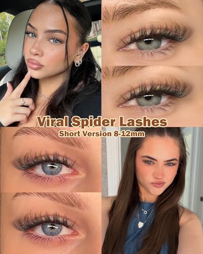 Short Spider Breeze Lash Clusters - Natural Wispy 8-12mm Eyelash Extensions