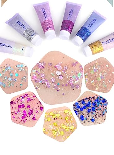 Gold Body Glitter Gel - Holographic Shimmer for Parties & Festivals