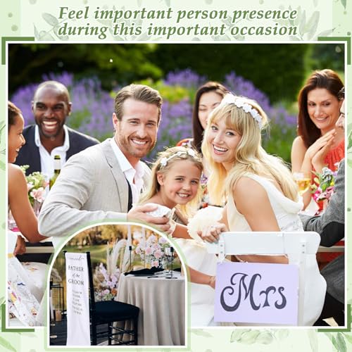 Wedding Memorial Chair Sign for Father of the Groom - Reserved Seat Decor